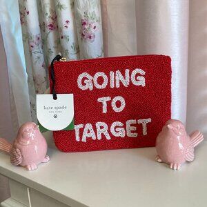NWT Kate Spade for Target seed bead zippered pouch